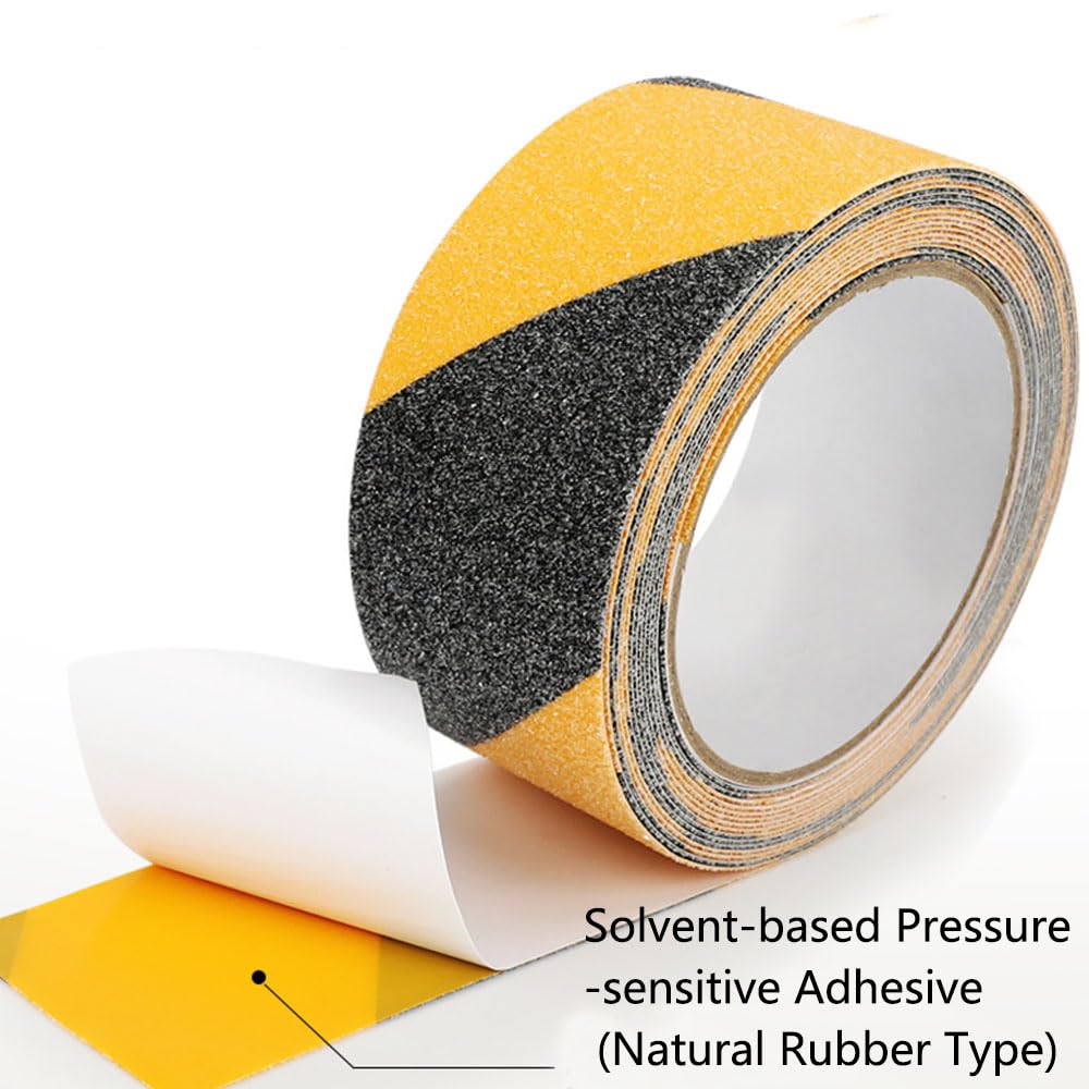 Nastro adesivo antiscivolo, 1 rotolo, striscia antiscivolo con autoadesiva, 15 cm x 10 m, nastro adesivo antiscivolo, forte sicurezza adesiva per pavimenti interni ed esterni, colore