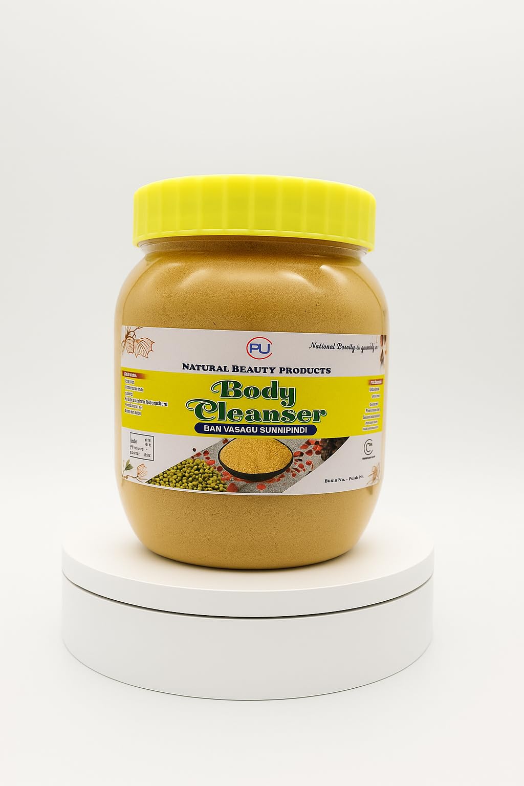 RJ Natural Beauty Body Cleanser – Ranivasapu Sunni Pindi, Herbal Ubtan Powder for Glowing Skin, Anti-Ageing & Tan Removal, 250g – For All Skin Types-image-4