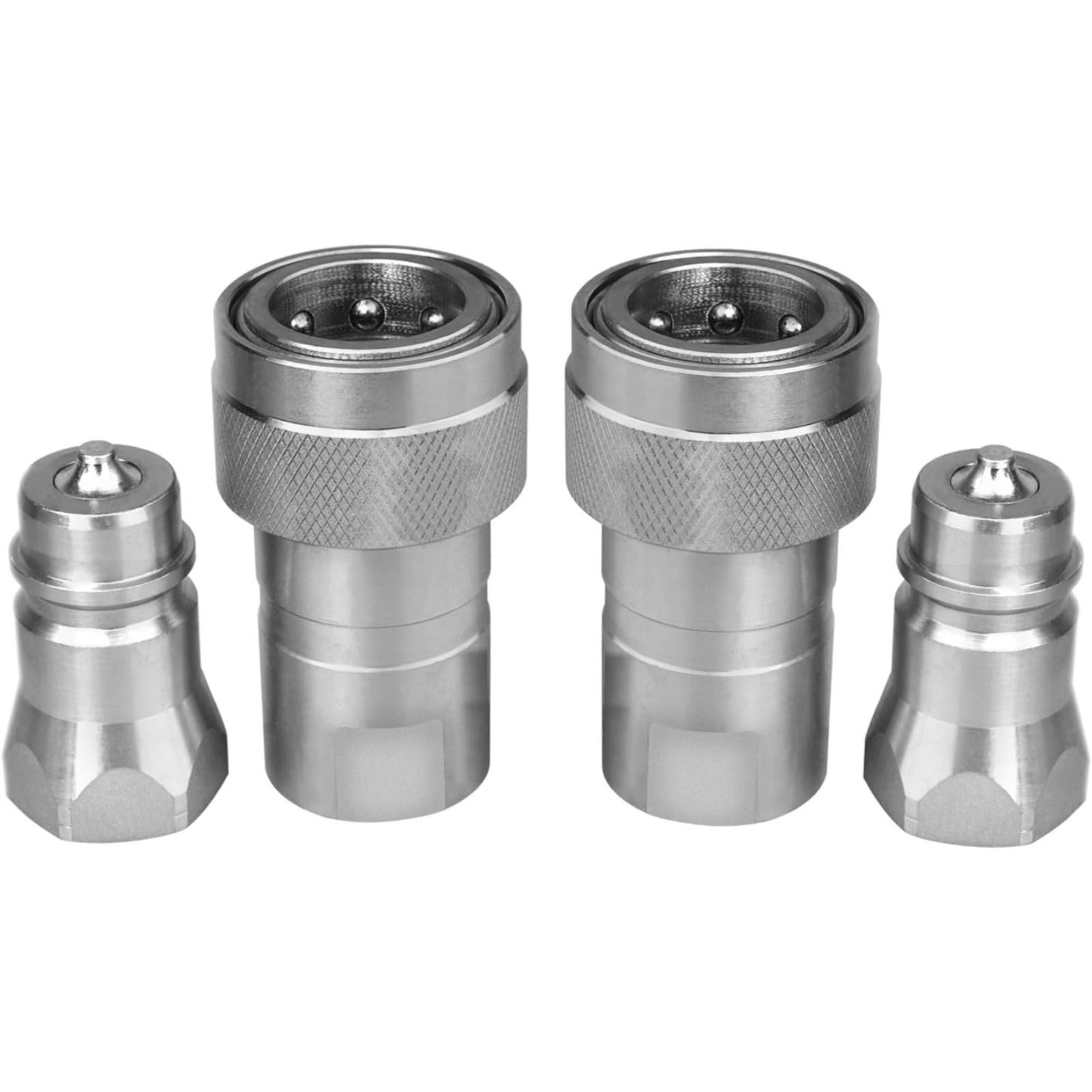 Raccords hydrauliques 1/2" Ag avec capuchons anti-poussière, style Pioneer ISO 5675 raccords hydrauliques Poppet pour tracteurs