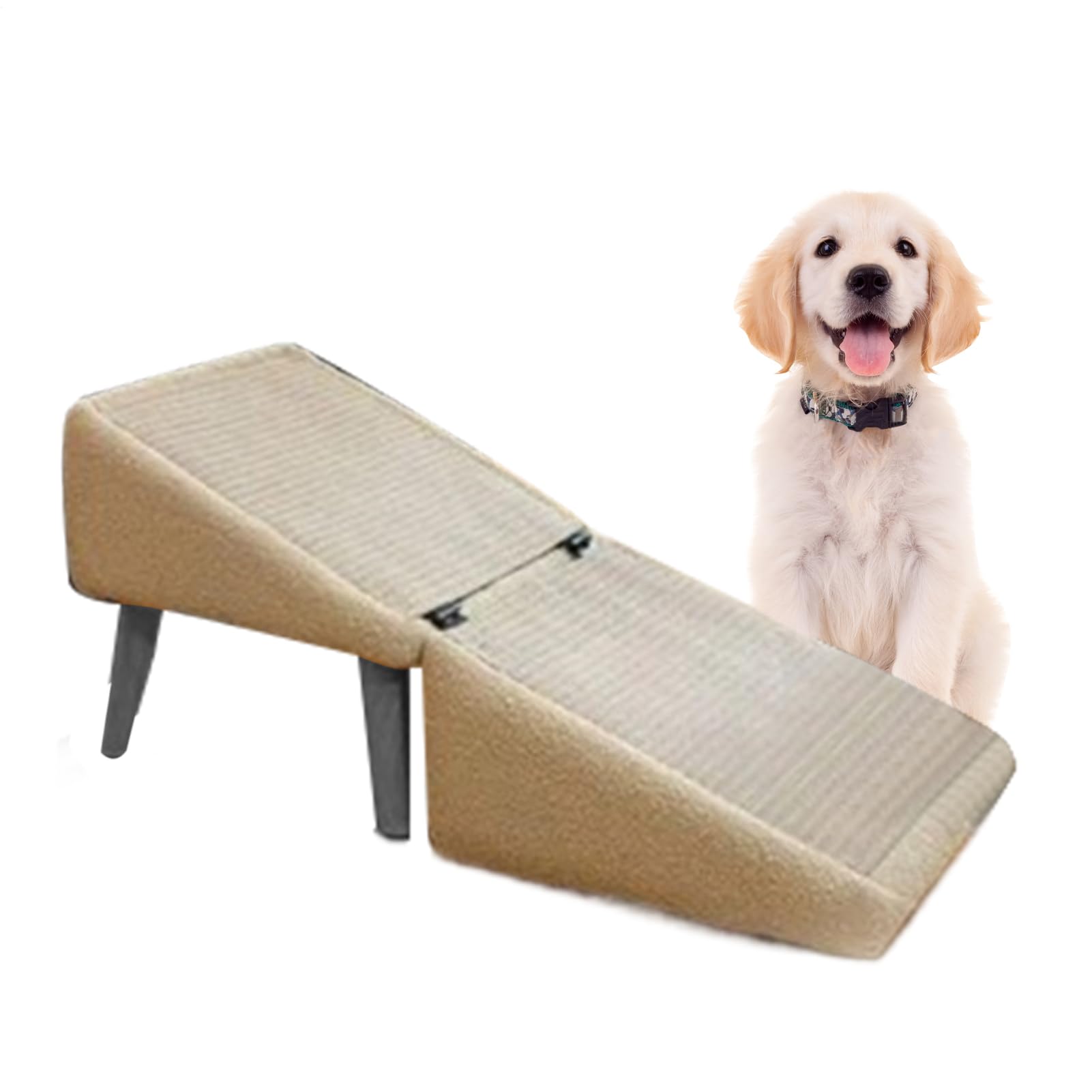 Rampa para Perros para Cama, Escaleras Plegables Paras Mascota, Ajustable Rampas Antideslizante Multifuncional, Rampa Paras Perros Pequeños O Grandes