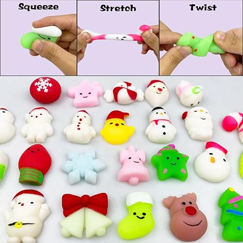 Miniatura 3 de Anditoy Paquete de 100 juguetes blandos de Mochi Kawaii Squishies para aliviar el estrés para niños niñas regalos de fiesta de cumpleaños