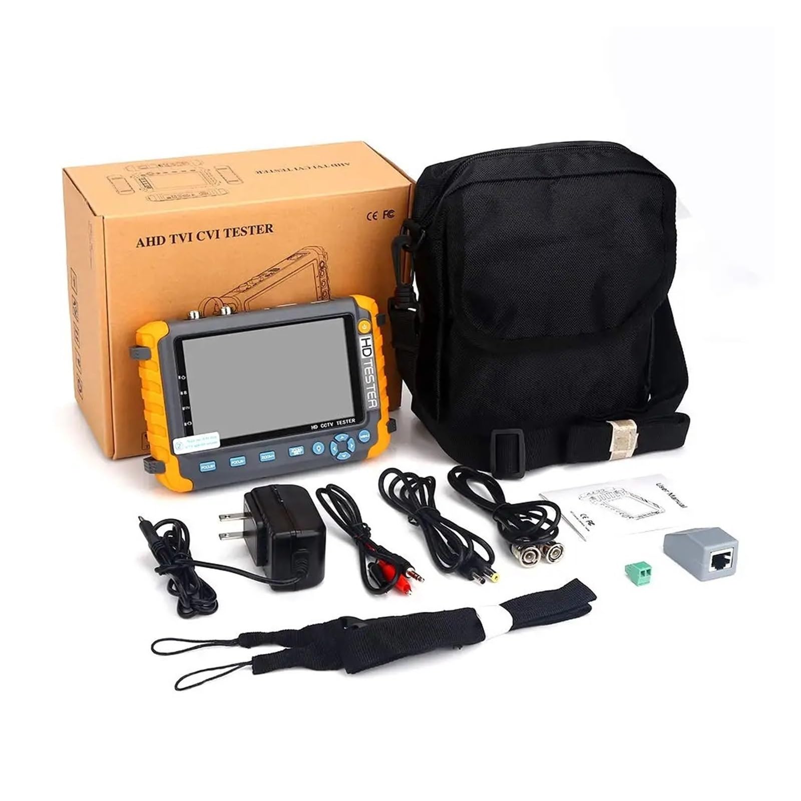 Tester per telecamere IP, 5 Pollici IV8W CCTV Tester 8MP AHD TVI CVI CCTV Tester A Macchina Fotografica Mini Monitor Video Telecamere Tester AHD CVBS Monitor Poe Tester Strumenti Corpo piccolo, portat