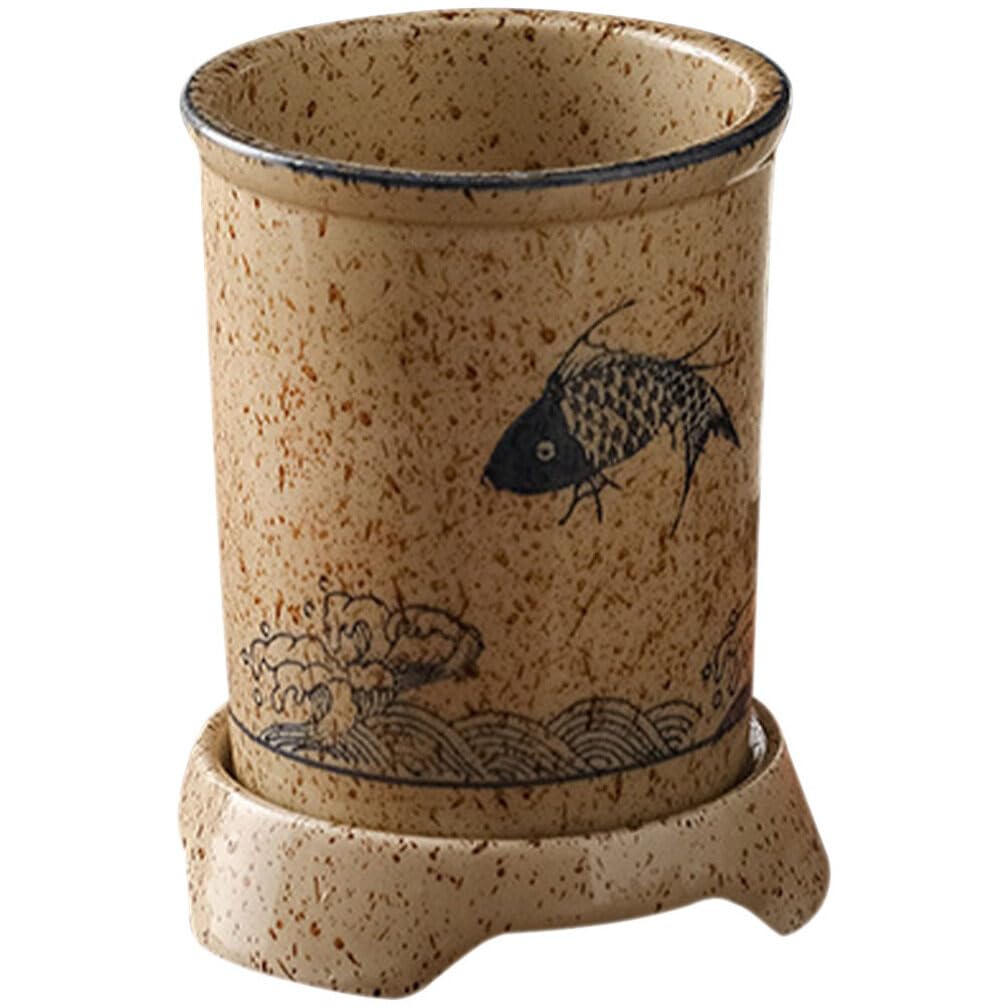 BESTonZON Porte-baguettes en Céramique Japonaise Porte-cuillères et Fourchettes Organisateur D'ustensiles la Cuisine