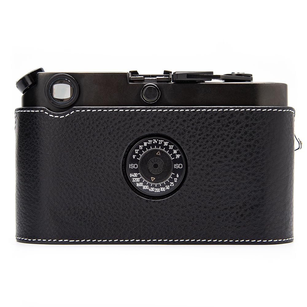 Amazon.co.jp: DBZZ 本革ハーフケース, 手作り Leica M6用 ブラック