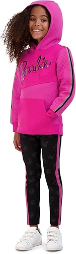 Miniatura 6 de Barbie Conjunto de 2 sudaderas con capucha y pantalones deportivos para niñas, sudadera con capucha y pantalones deportivos para niñas
