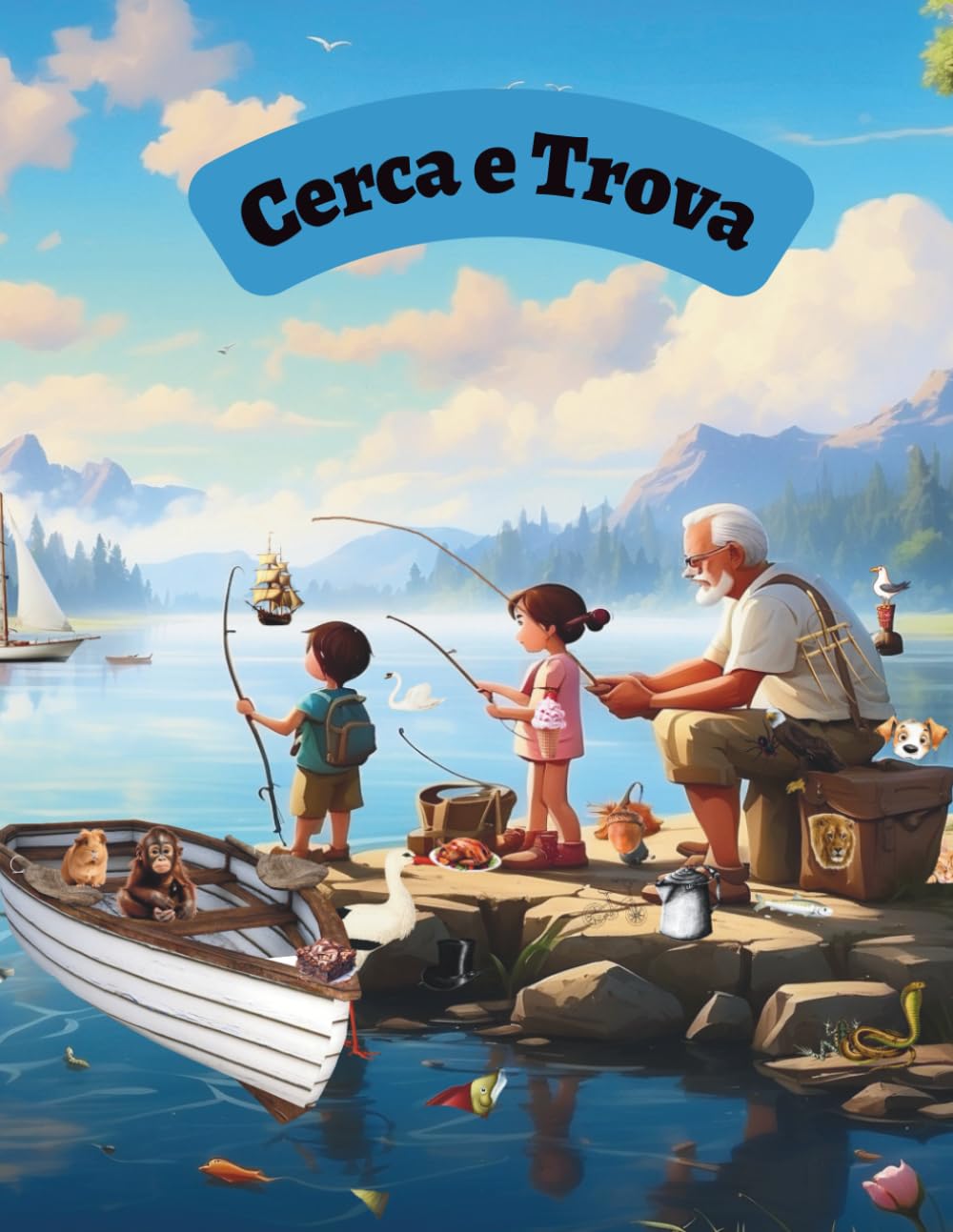 Cerca e Trova: Scene Illustrate con Oggetti Nascosti da Osservare e Scoprire per Tutta la Famiglia