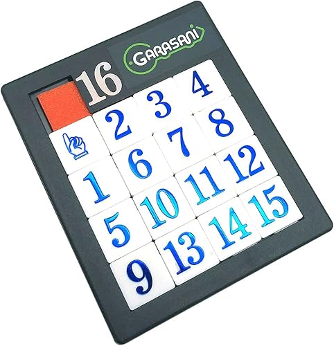 Miniatura 3 de Number Slide Puzzle Brain Teaser IQ Juego - Paquete de 1 (15 números, 1 unidad)