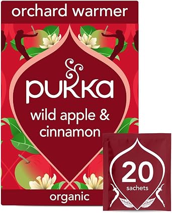 Pukka Herbs Orchard Warmer with Wild Apple & Cinnamon, 20 Tea Bags