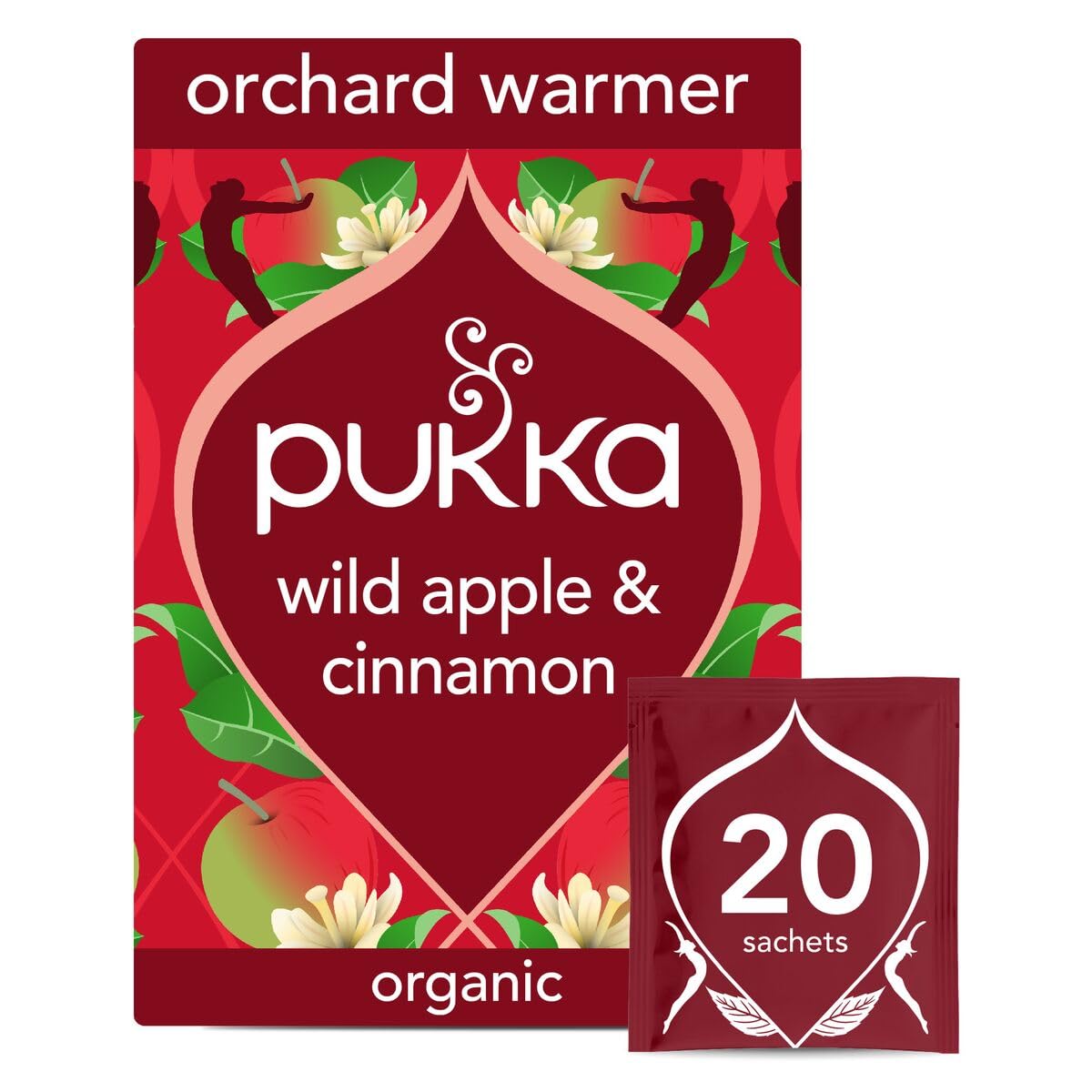 Pukka Herbs Orchard Warmer with Wild Apple & Cinnamon, 20 Tea Bags