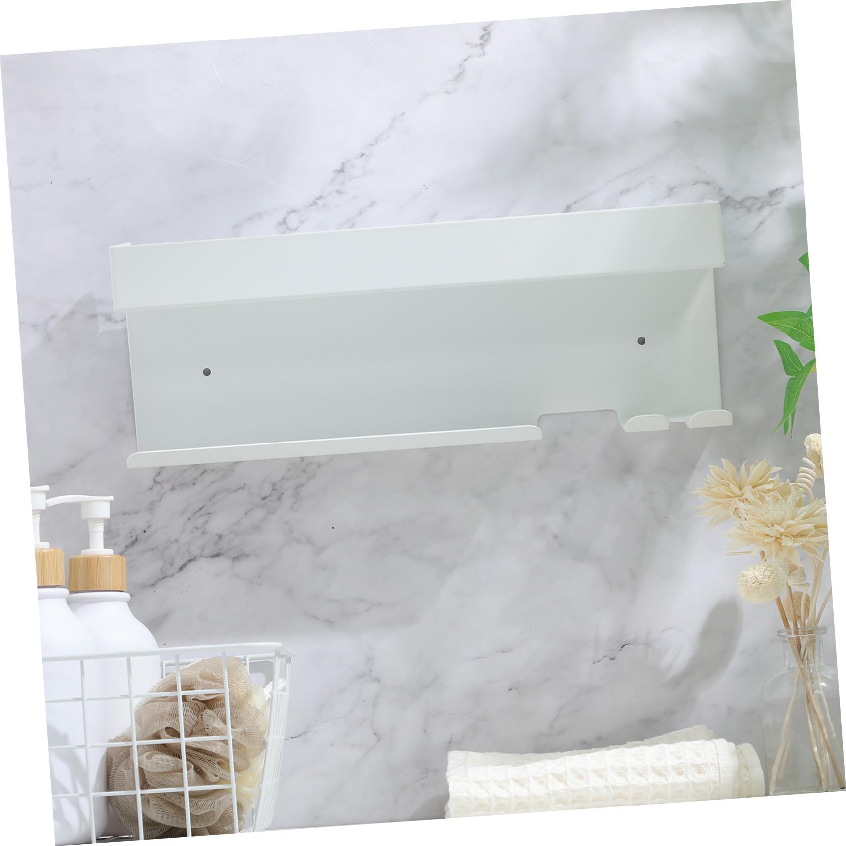 Cabilock Aluminium Haartrocknerhalterung Wand ohne Bohren Haartrockner und Lockenstabhalter Badezimmer Organizer Hitzebeständig Platzsparend