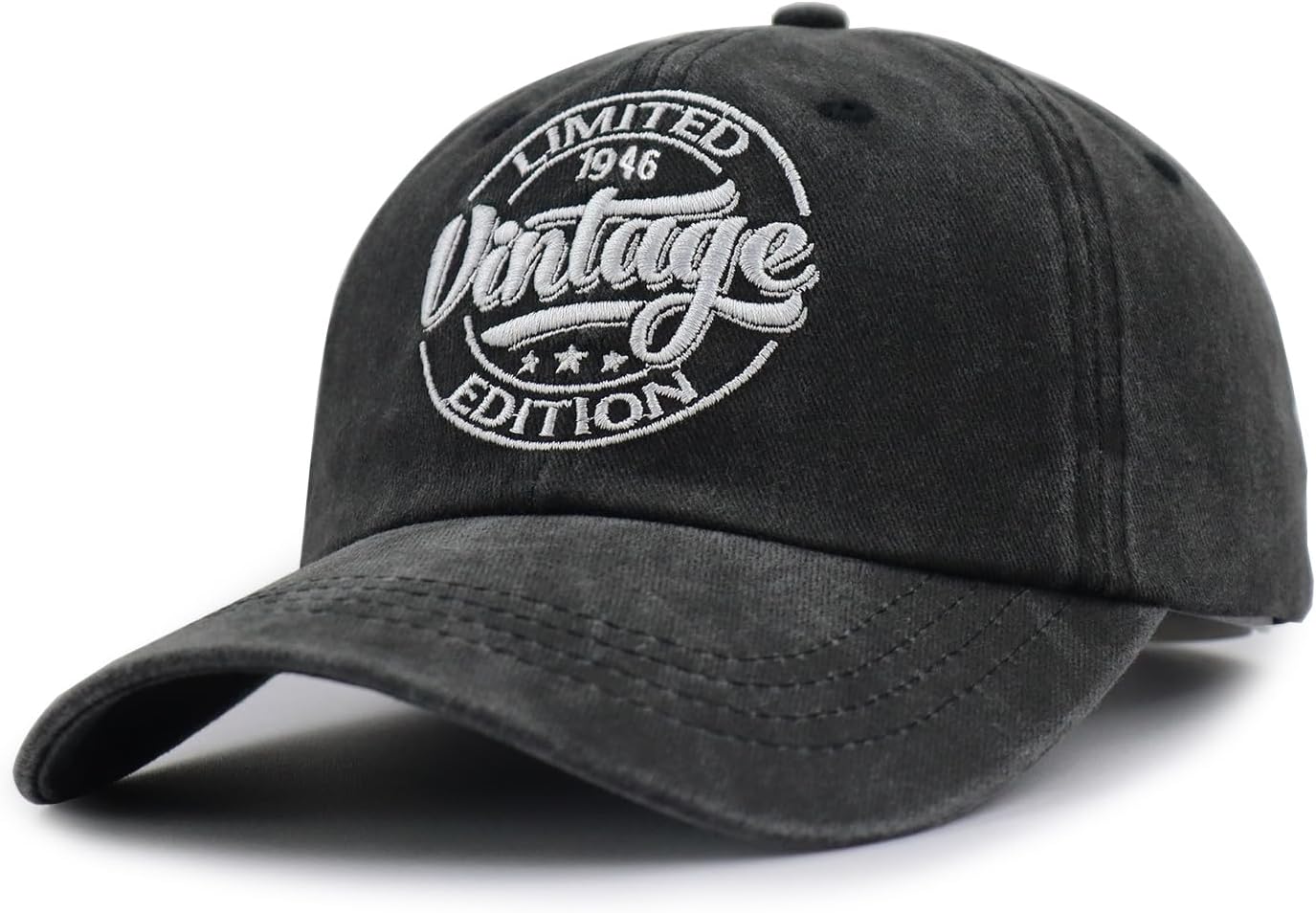 Vintage 1976 1966 1956 1946 1936 Limited Edition Baseball Cap for Women Men, 50th 60th 70th 80th 90th Birthday Hat - Image 2