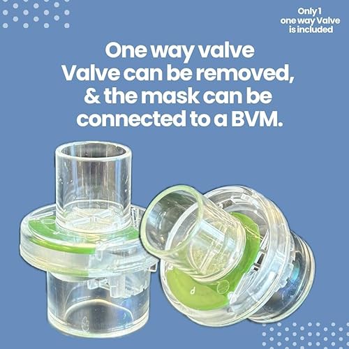 Miniatura 5 de Máscara de rescate, Resucitador de bolsillo para adultos / niños, Estuche rígido con correa para la muñeca MCR Medical CPR