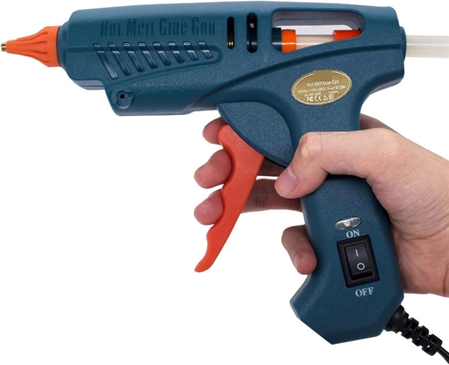 Crafting Melting Glue Gun, Hot Melt Glue Gun, 50W/150W 100W Copper Nozzle For 11mm Glue Sticks Home Craft DIY Adhesive Hot Gun Tool Bag for DIY Arts Quick Home Repairs