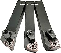 Vista 3 de Juego de 3 piezas de soporte de herramientas de torneado de carburo indexable de círculo exterior para torno de metal de 5/8" MTJNR1616H16 +