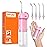 Bitvae P1 Water Flosser for Teeth, Portable Mini Water Flosser, Cordless Water Teeth Cleaner Picks with Telescopic Water Tank, Type-C Rechargeable Oral Irrigator for Travel & Home (Pink)