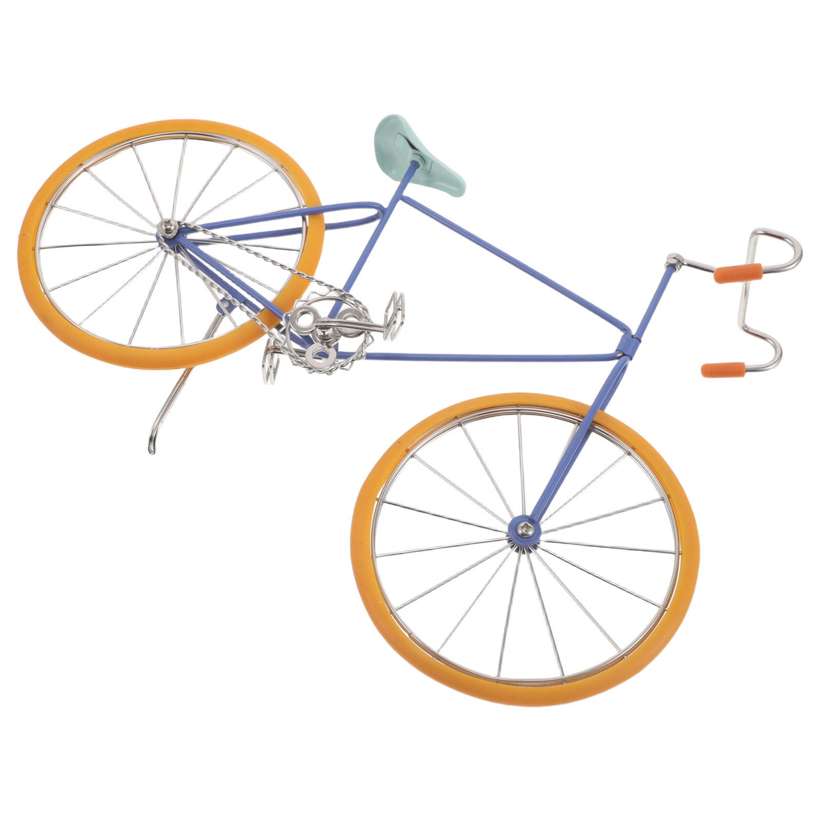 Figura de bicicleta de metal SHINEOFI multicolor para adornar la mesa