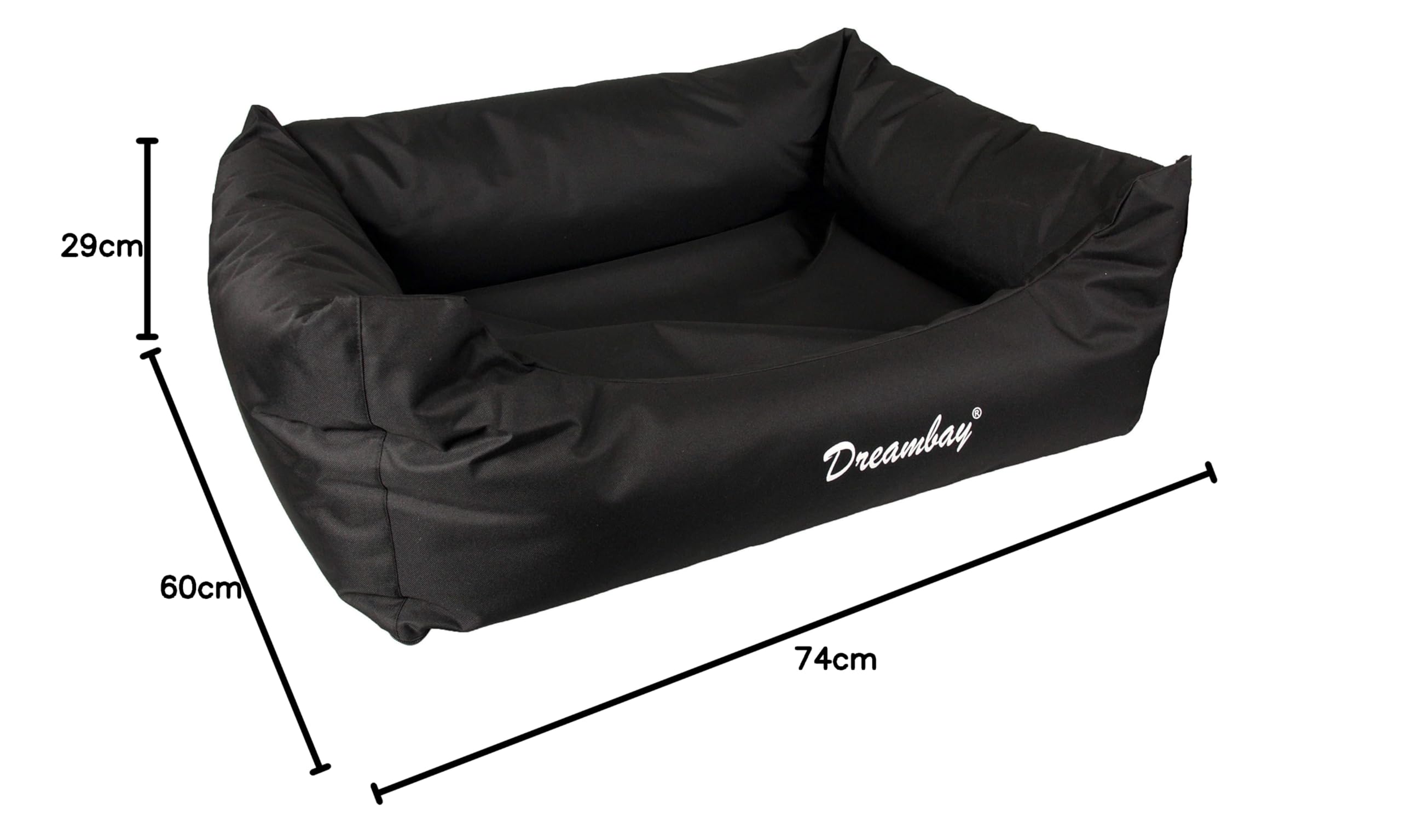 Karlie 511655 Hundebett Dream Black L: 80 cm B: 67 cm H: 22 cm