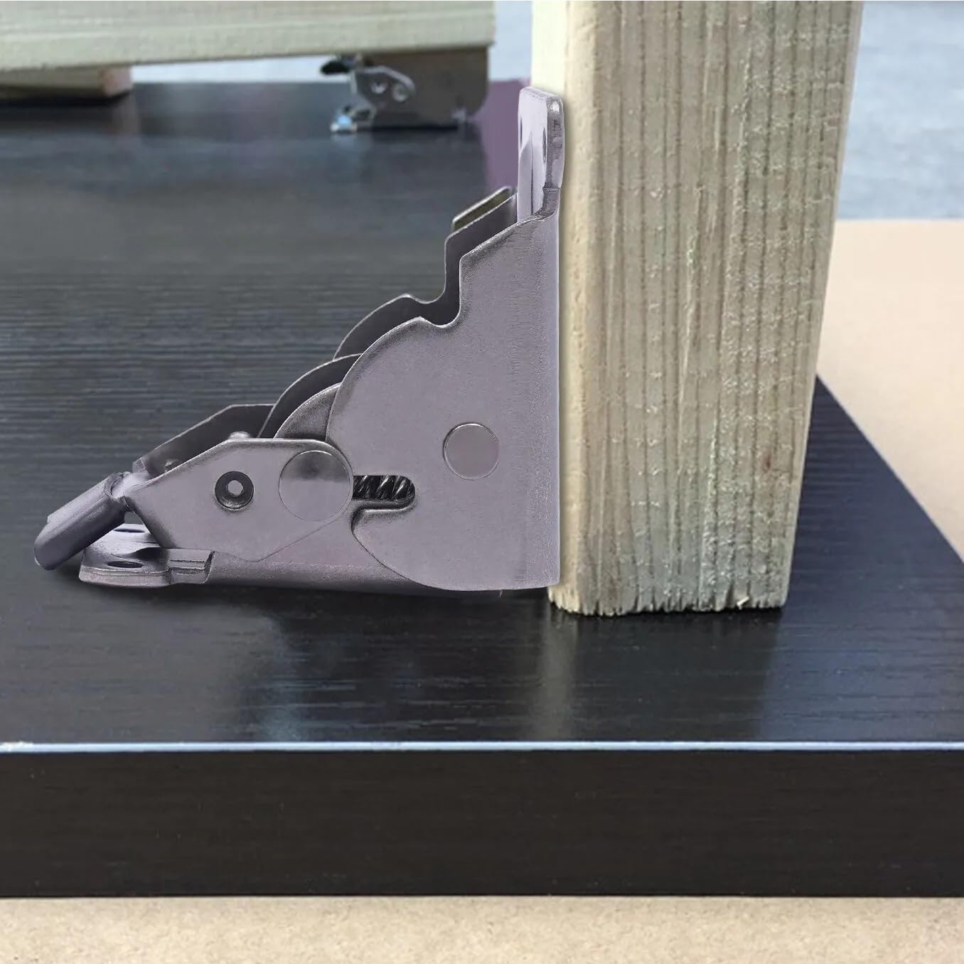 4 Pieces 90 Degree Right Angle Thickeneded Self-Locking Table Stool Foldableing Coffee Furniture Hinge