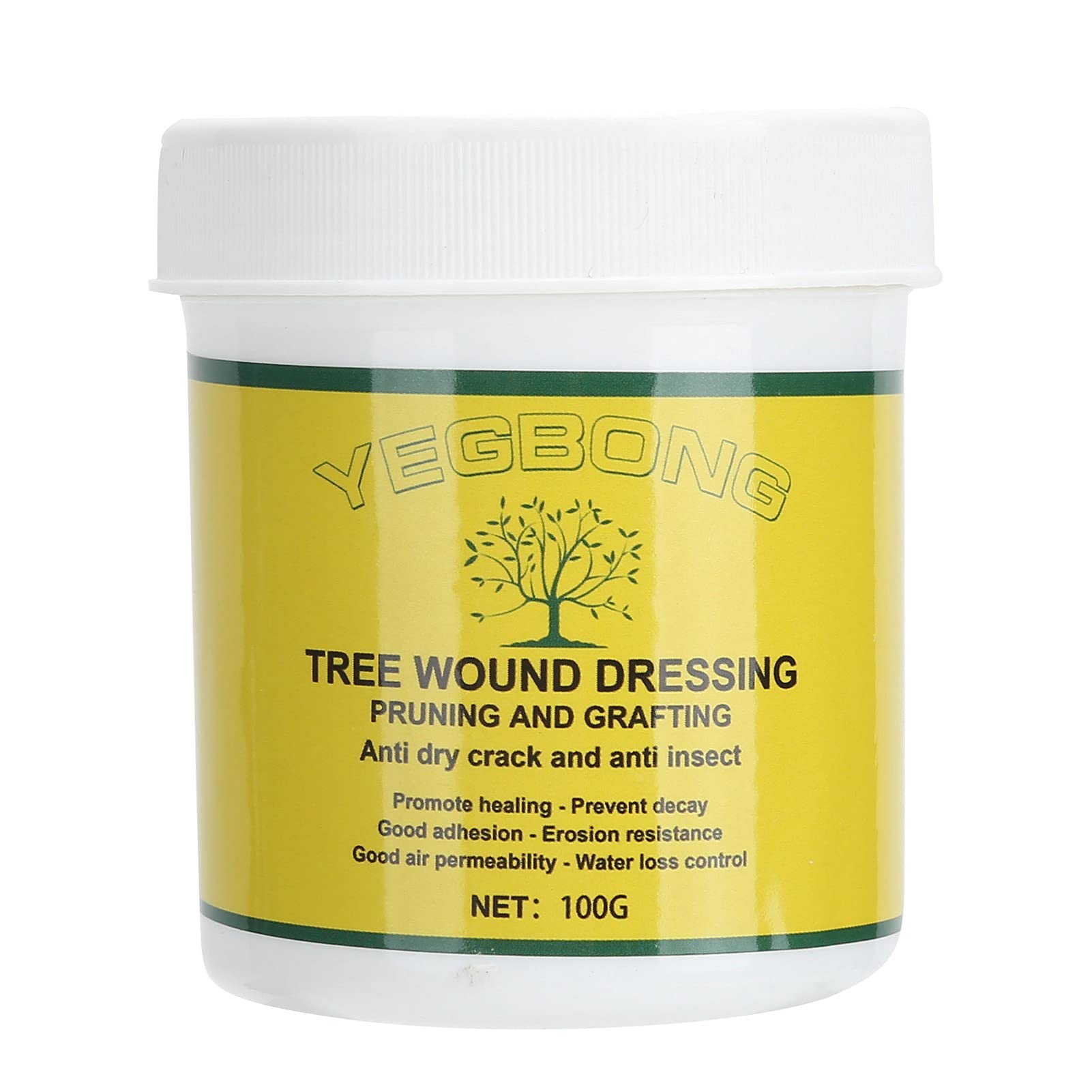 Ruining Tree Wound Healing Agent, Tree Wound Sealer Simple Grafting Compound Tree Wound Dressing Easy to Use for Rose Trees for Shrub for Fruit Trees