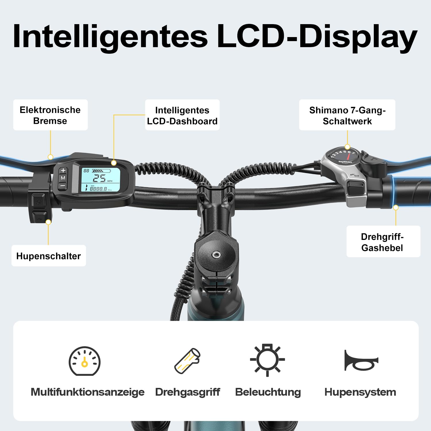 E Bike, 24"/26" Elektrofahrrad Trekkingrad E-Bike Herren Damen mit 36V 10/13AH Akku, 250W Motor, 55 km Reichweite Pedelec EBike Citybike mit 7/21-Gang-Getriebe für Erwachsene