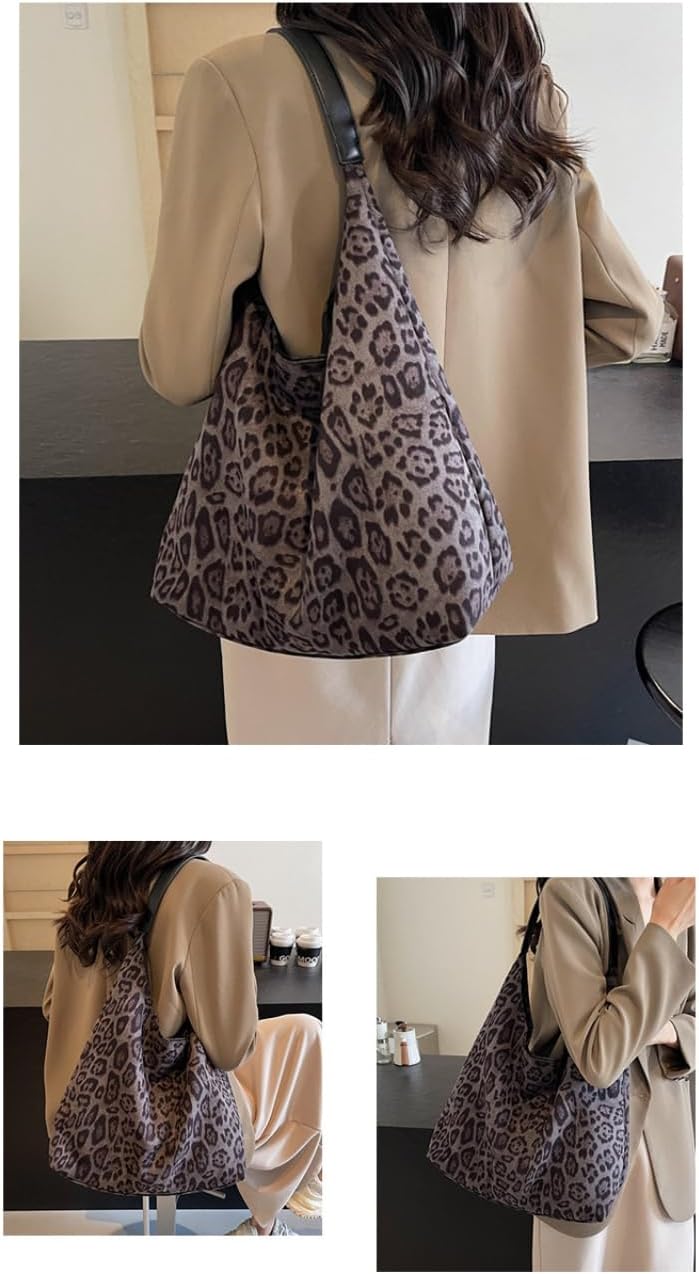 Cheetah Leopard Print Tote Bag Large Capacity Bag Leopard Bag Women Shopper Women's Bag - Image 6