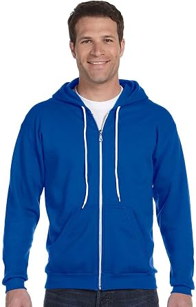 Anvil Full-Zip Sweatshirt. 71600 XL Royal Blue