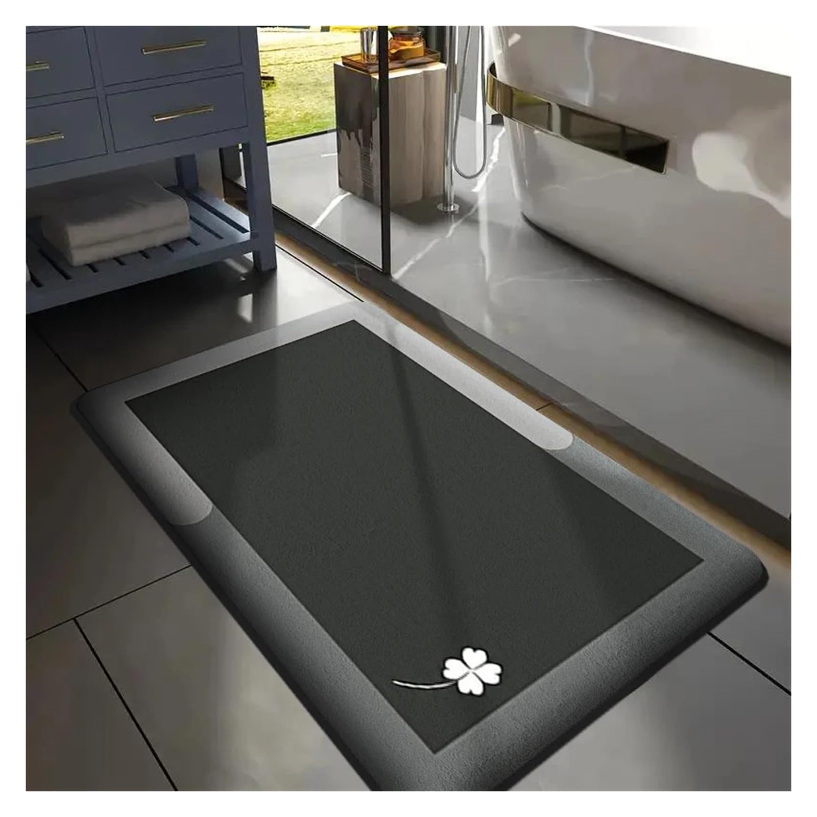 Tapis de sol en flanelle pour chambre à coucher au design imprimé