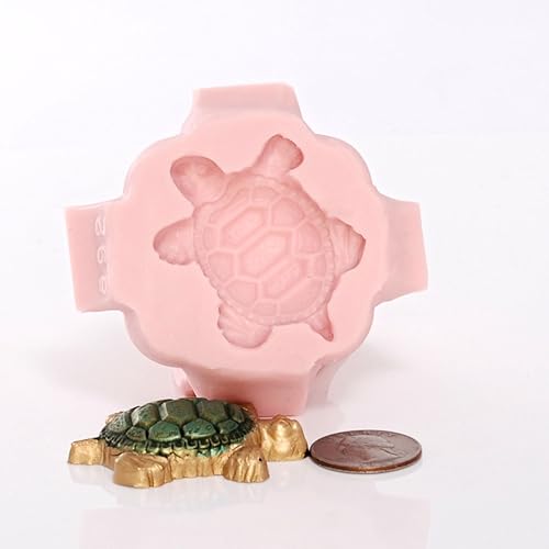 Miniatura 3 de Molde de silicona para tortugas marinas, molde de fondant de chocolate seguro para alimentos, joyería artesanal, molde de arcilla polimérica de