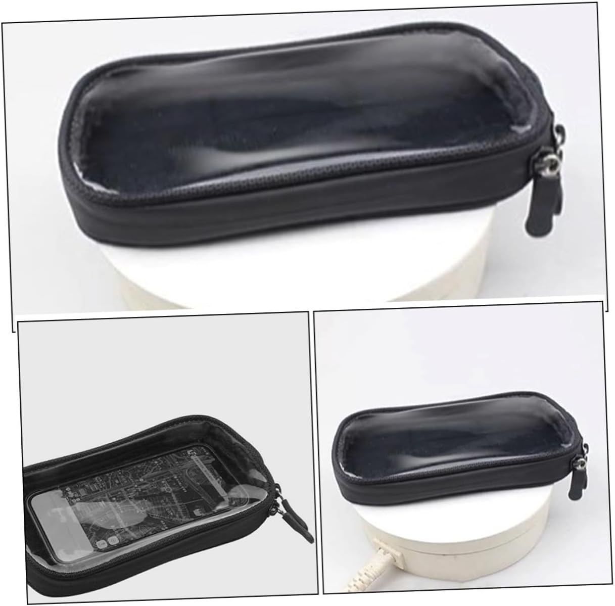 Homoyoyo Motorcycle Magnetic Tank Bag with Touchscreen Waterproof Phone Pouch Outdoor Gas Tank Bag for Navigation and Motorcycle Accessories