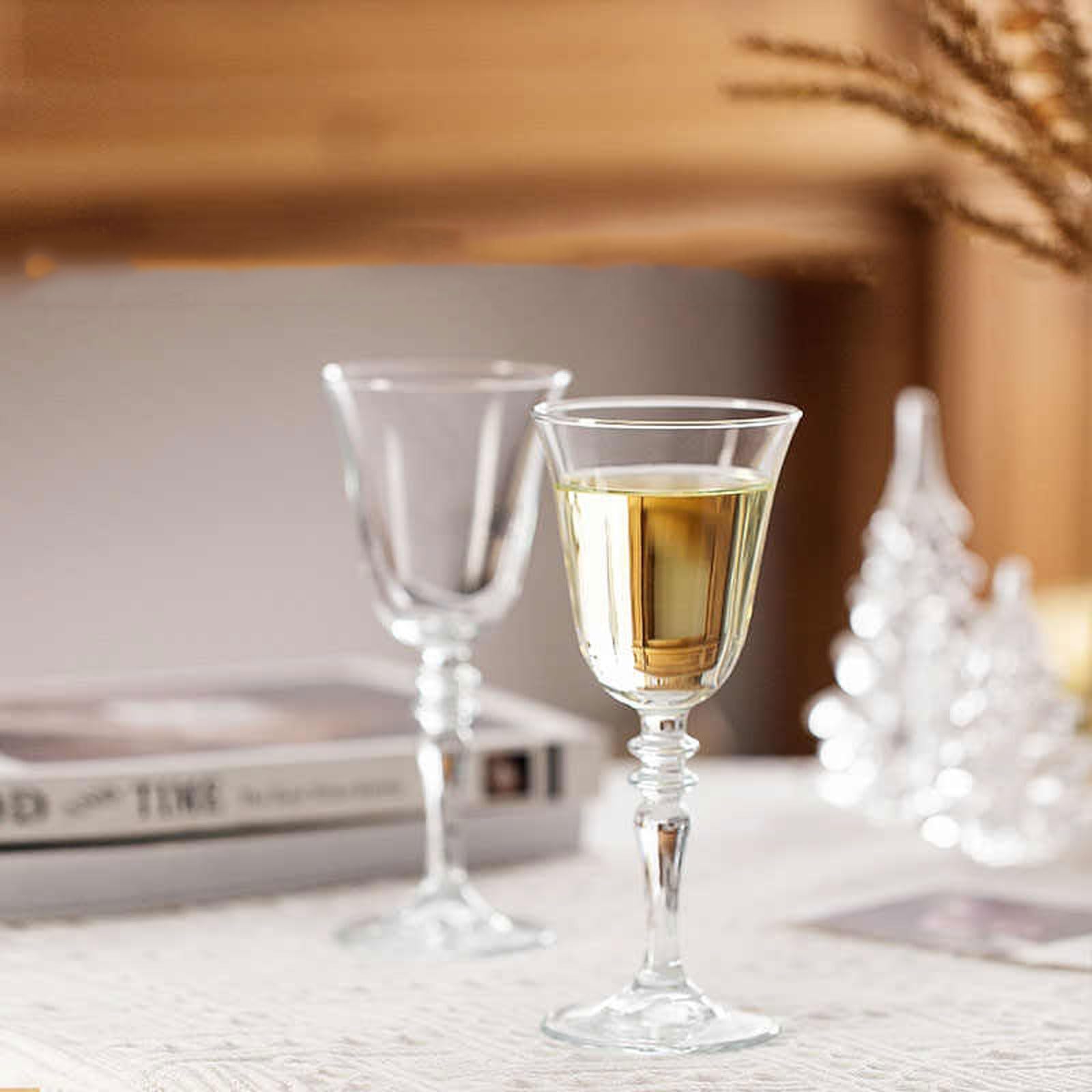 Set mit 2 Restaurant-Stielgläsern, französisches Rotweinglas, kreatives Champagner-Cocktail-Eisweinglas Getränkebecher