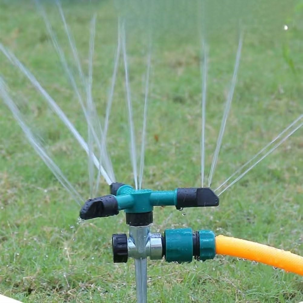 Cabeza de rociador de plástico y aleación Ajustable 0-360 Grados Riegador de riego para Suministros de riego Legal de jardín 1/2" Alloy Ground Insert All Metal 5 Piezas