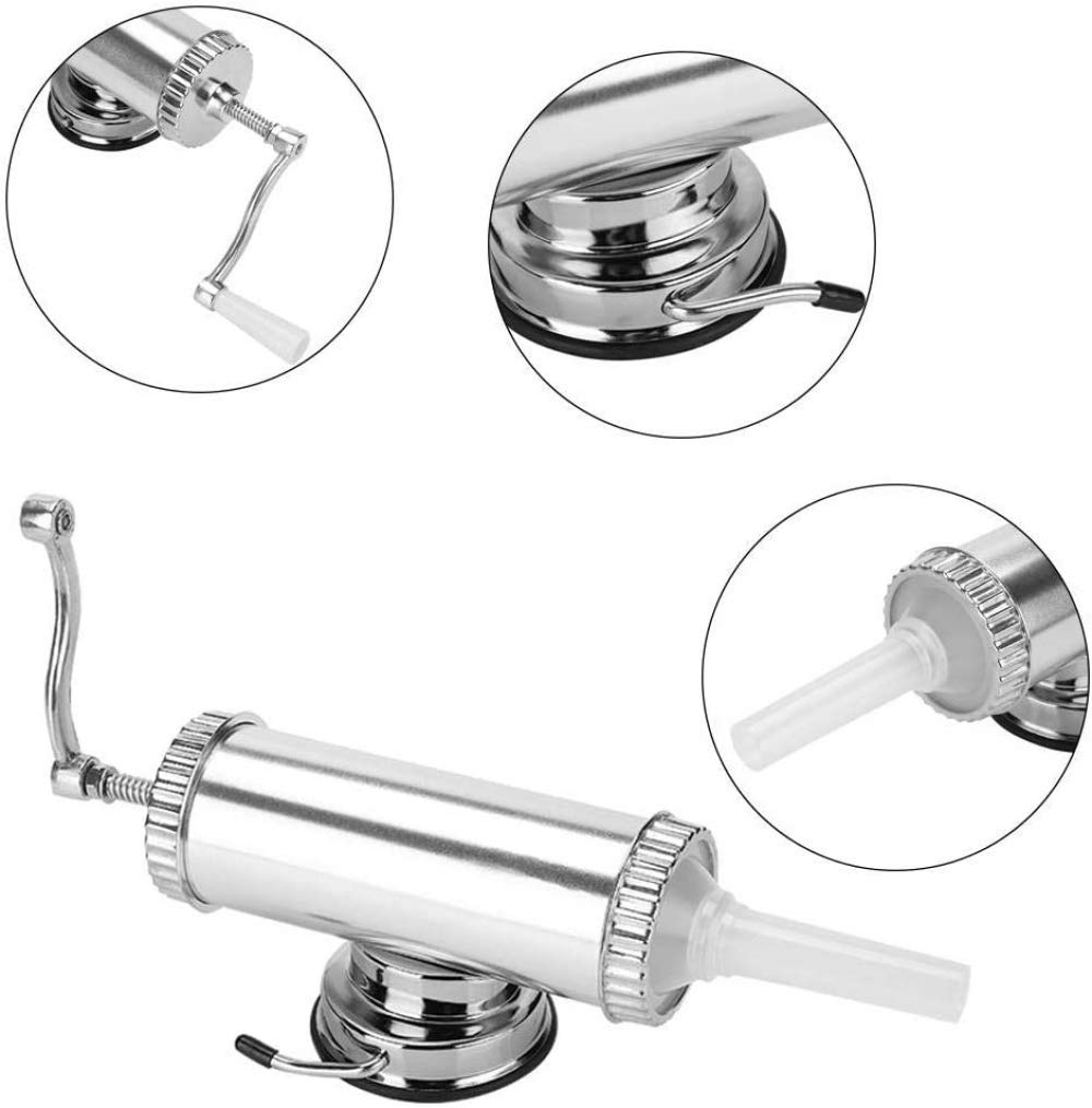 Machine à saucisse - Machine à saucisse en alliage d'aluminium de 0,9 kg Kit de remplissage de viande durable pour usage domestique avec base fixe