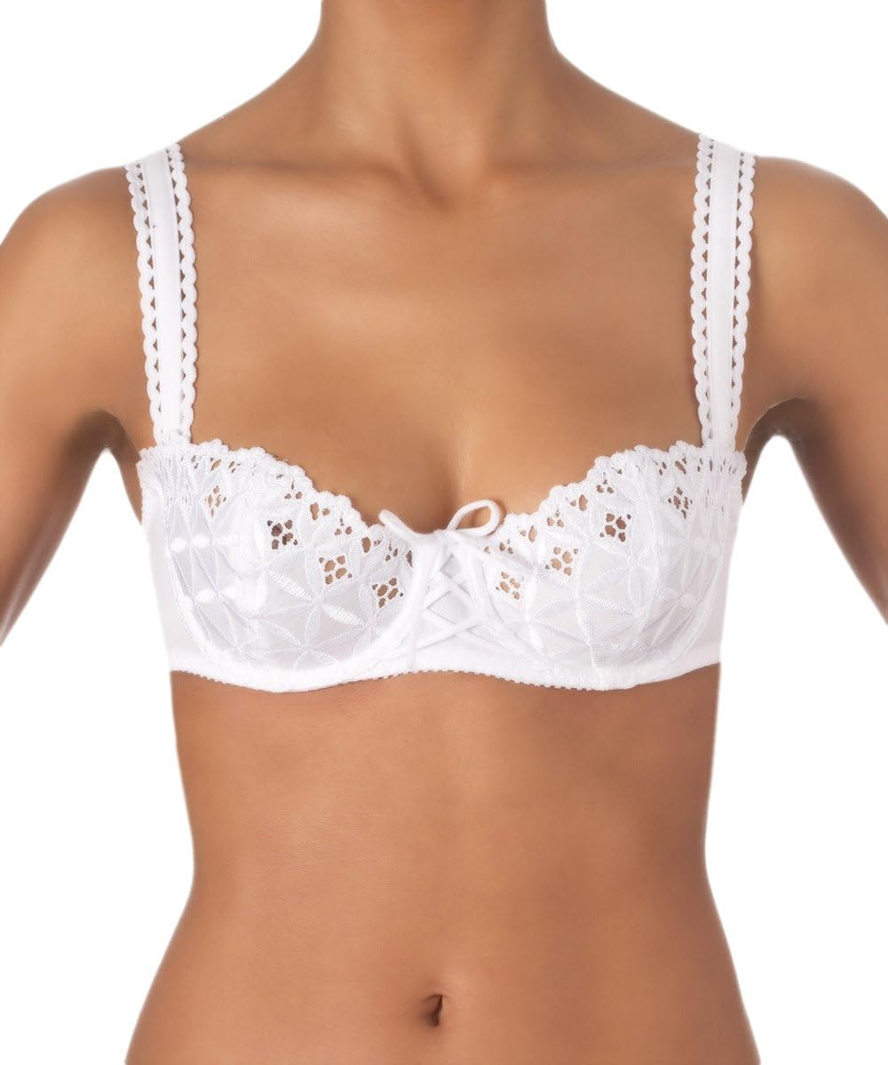 Aubade Women's Bahia Half Cup Bra 5014 34D White
