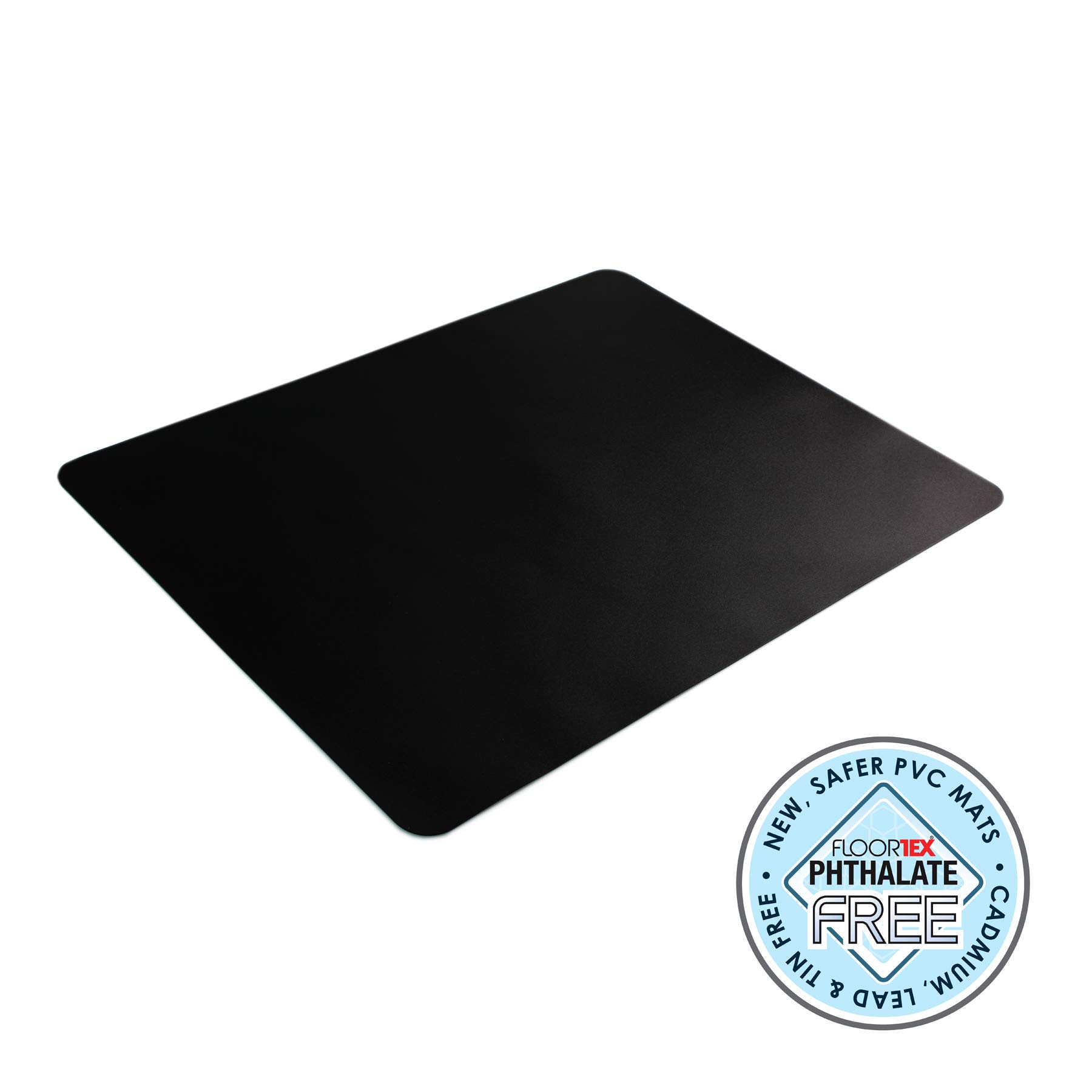Desktex® Sous-main rectangulaire en vinyle noir – 50,8 x 91,4 cm