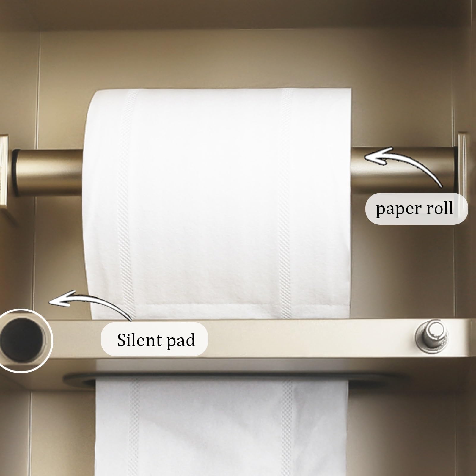 Organizador de baño montado en la pared con soporte para papel higiénico, cubo de basura y soporte para cepillo, almacenamiento impermeable para duchas y baños