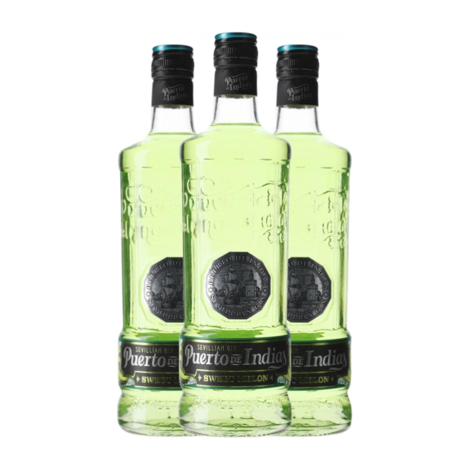 Gin Puerto de Indias Sweet Melon 70 cl (Karton mit 3 Flaschen von 70 cl)
