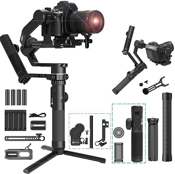 FeiyuTech AK4500 3-Axis Gimbal Stabilizer Payload 4.6kg for Mirrorless & DSLR Cameras Sony A7M3 A7R3 Canon 1DX 6D 5D IV Panasonic GH5 GH5S Nikon D850 with Rmote Control/Follow Focus