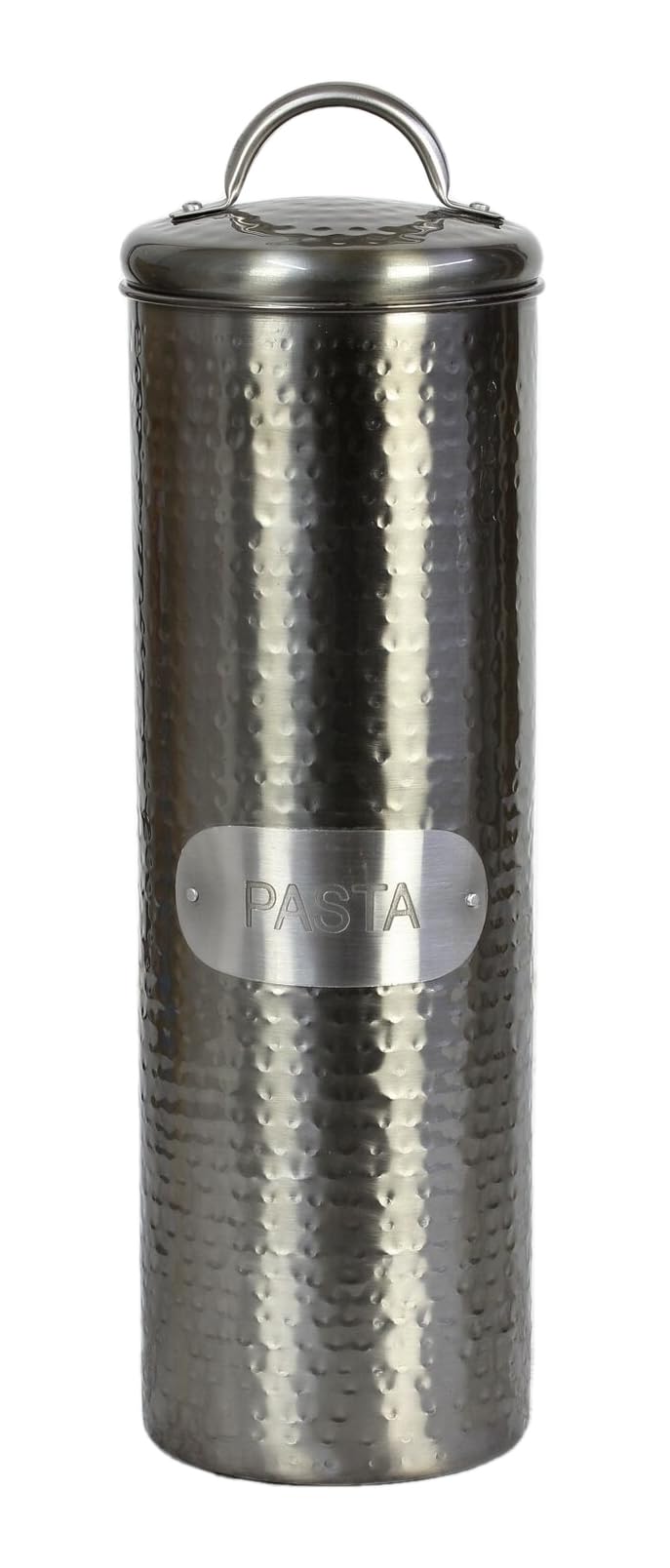 Hammered Stainless Steel Airtight Pasta Storage Tin Box Canister