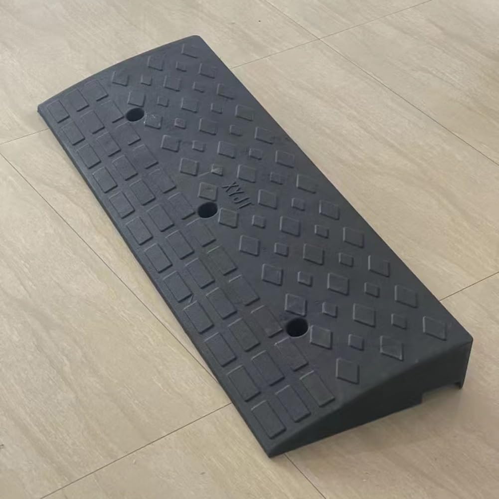 Rampy krawężnikowe gumowe Rampy progowe o dużej wytrzymałości Rampy dla pieszych Rampy podjazdowe do zatok załadunkowych(100x25x7cm)