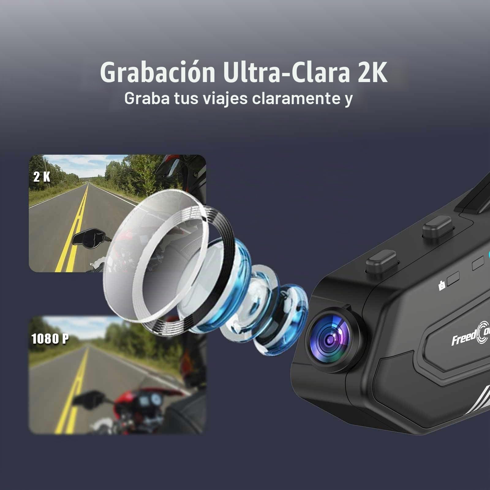 Amazon.com: FreedConn R1 PRO - Casco de motocicleta Bluetooth con