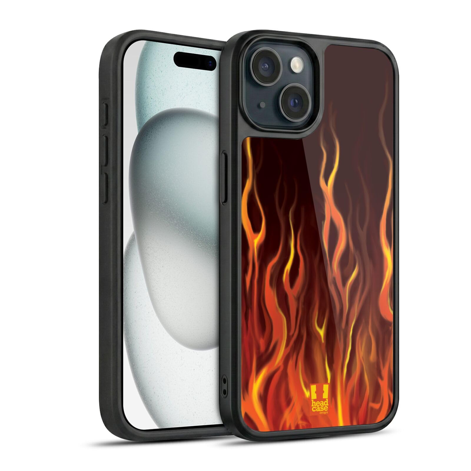 Coque en Gel Apple iPhone 15 Head Case Designs Enfer Flammes - 8