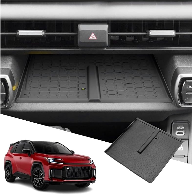 Kit de Tapetes Protetores de Silicone para Console e Carregamento sem Fio Toyota RAV4 2026 SXCY