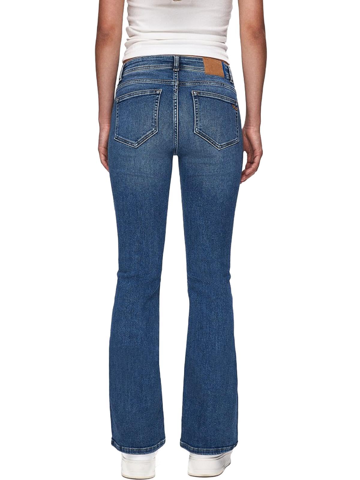 LTB Damen Jeans Juliana - Low Waist - Bootcut - Blau W27-W34 Baumwolle