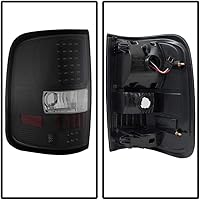 Vista 2 de AKKON - Para Ford F150 F-150 Camioneta Pickup Styleside Modelo 2004-2008, Faros Traseros LED Negros, Lámparas de Reemplazo de Freno