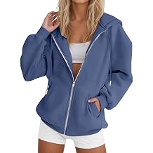 Yinguo Hoodies For Women UK Winter Jackets Oversized Hoodie Zip Up Longline Sweatshirts Trendy Casual Loose Long Sleeve Crewneck Pullover Comfy Fall Cloth Fashion Ladies Outfit