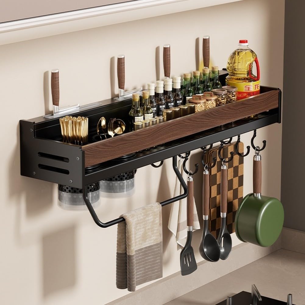 Küchen-Organizer Wand 50cm Edelstahl Stabil Küchen-Organizer(50cm B)