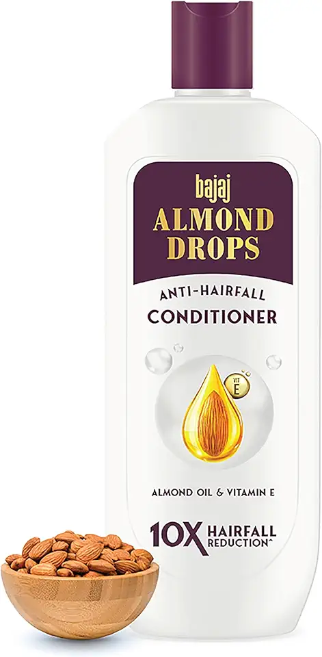 Anti Hairfall Conditioner, 175ML, For Dry & Frizzy Hair, With Almond Oil & Vitamin E to Reduce Frizz & Smoothen Hair, Ideal for all Hair Types