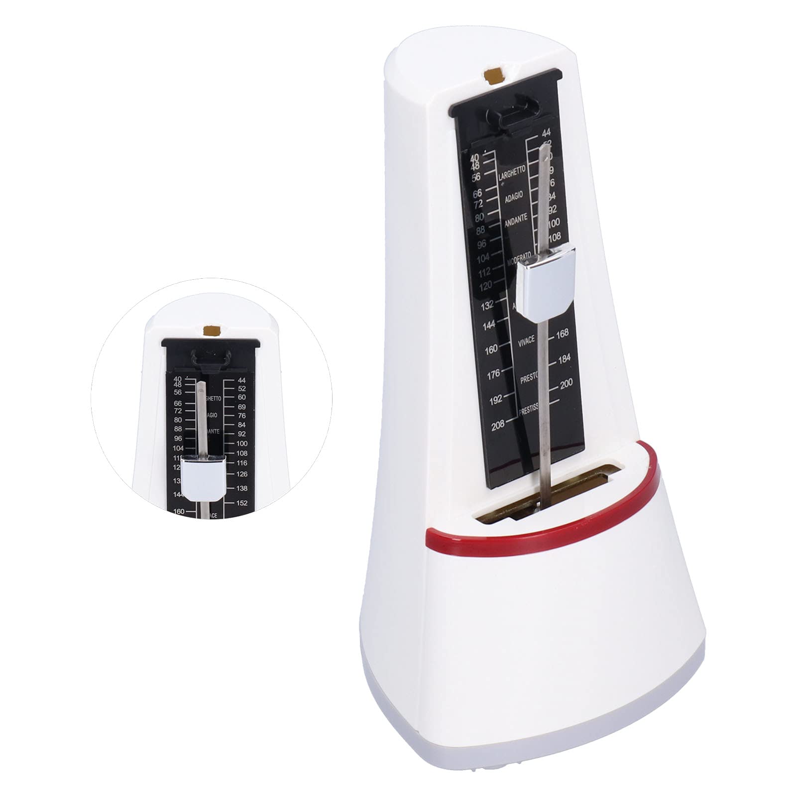Mechanical Metronome for Piano Guitar Violin Ukulele Musician, Universal Mini Metronome Track Beat and Tempo, Loud Sound, JP?20