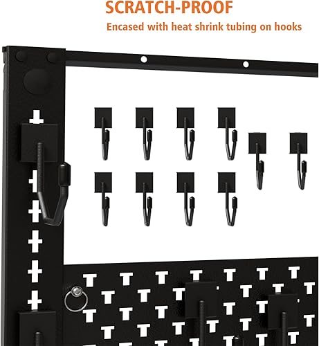 Miniatura 4 de Estantes para armas de pared, estante horizontal de acero resistente para rifle de espada, estante de almacenamiento para cinturón de casco de