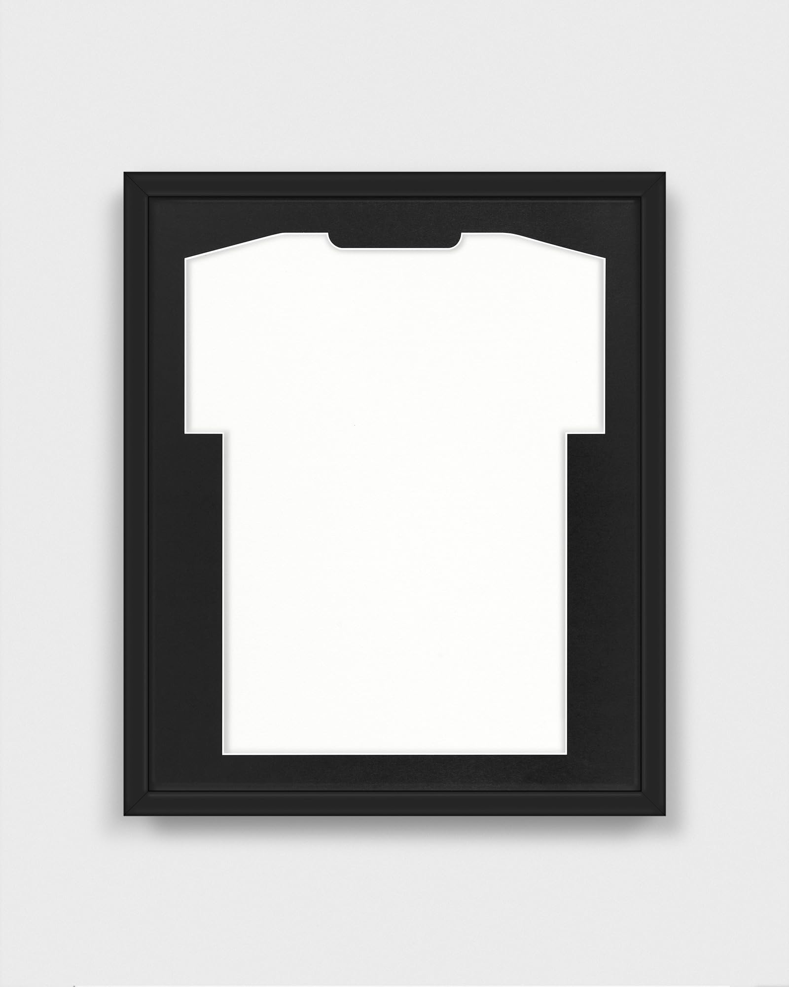 ARTIS - Bilderrahmen für Trikot Premium - Trikotrahmen Fußball aus Holz - Objektrahmen 53,4x63,4x5 cm - Handball, Volleyball Trikot Rahmen – Jersey Frame für Sporttrikots – Frametheshirt Schwarz